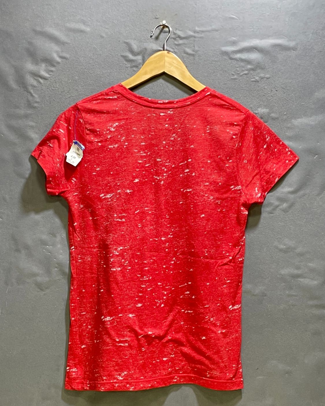 Majestic Red Cotton T Shirt For Women L | ThriftHub.pk