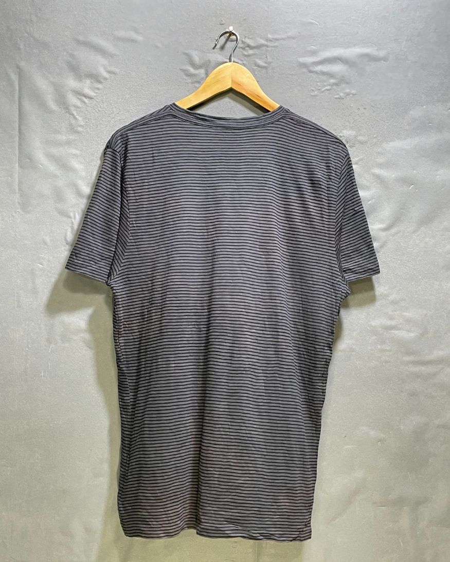 Allsaints Gray Cotton T Shirt For Women XL | ThriftHub.pk