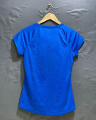 Champion Blue Cotton T Shirt For Women M | ThriftHub.pk