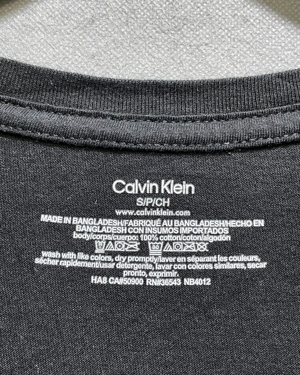 Calvin Klein Black Cotton T Shirt For Women S | ThriftHub.pk
