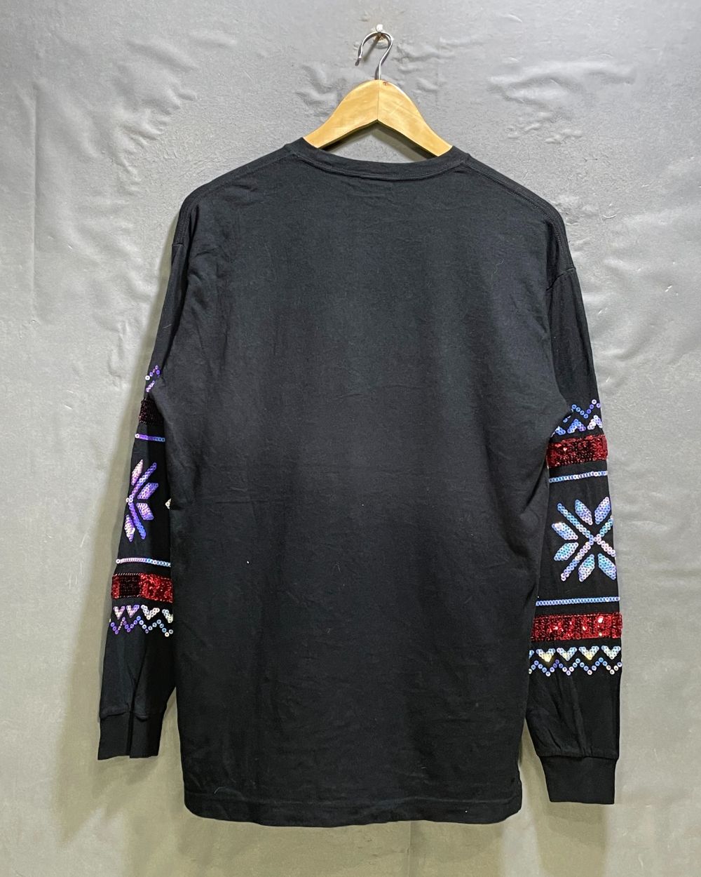 Pink Black Cotton T Shirt For Women XS | ThriftHub.pk