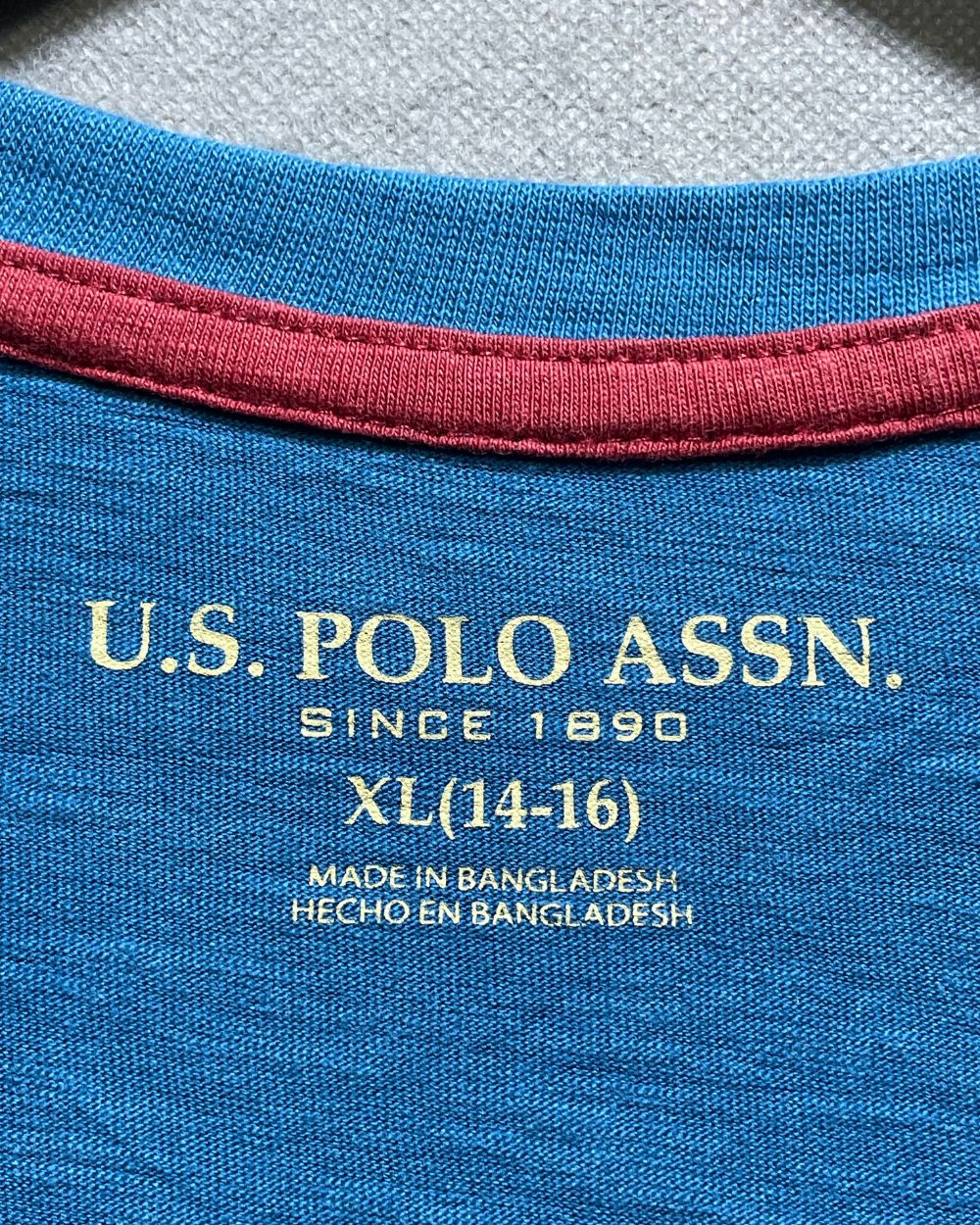 Polo U.S. Assn Blue Cotton T Shirt For Women XL | ThriftHub.pk