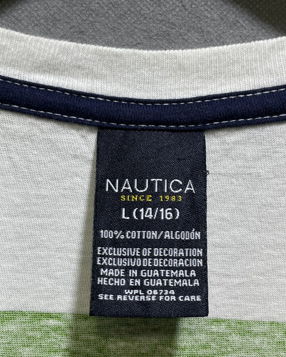 Nautica Green Cotton T Shirt For Women L | ThriftHub.pk