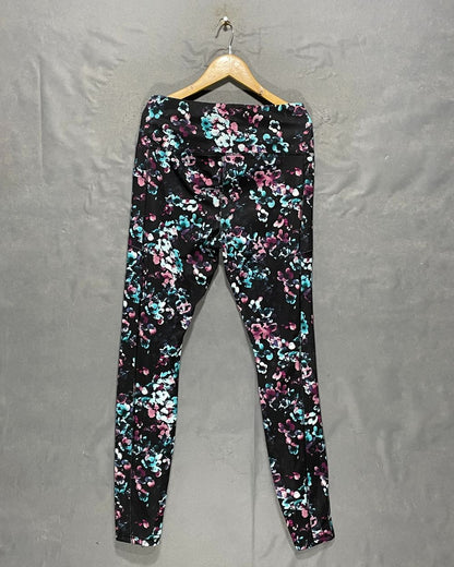 Avia Black Sport Gym Tights For Women L | ThriftHub.pk