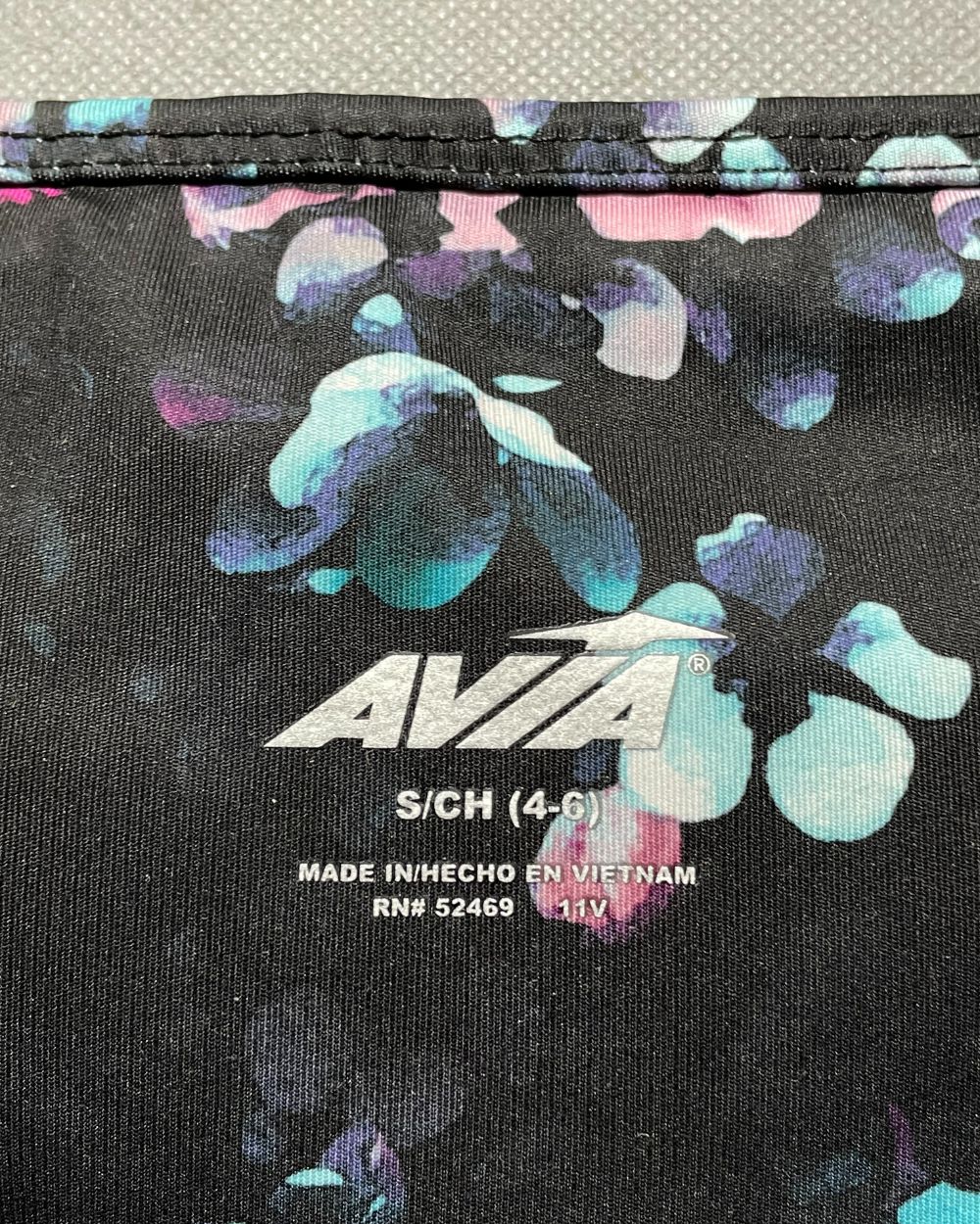 Avia Black Sport Gym Tights For Women L | ThriftHub.pk