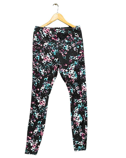 Avia Black Sport Gym Tights For Women L | ThriftHub.pk