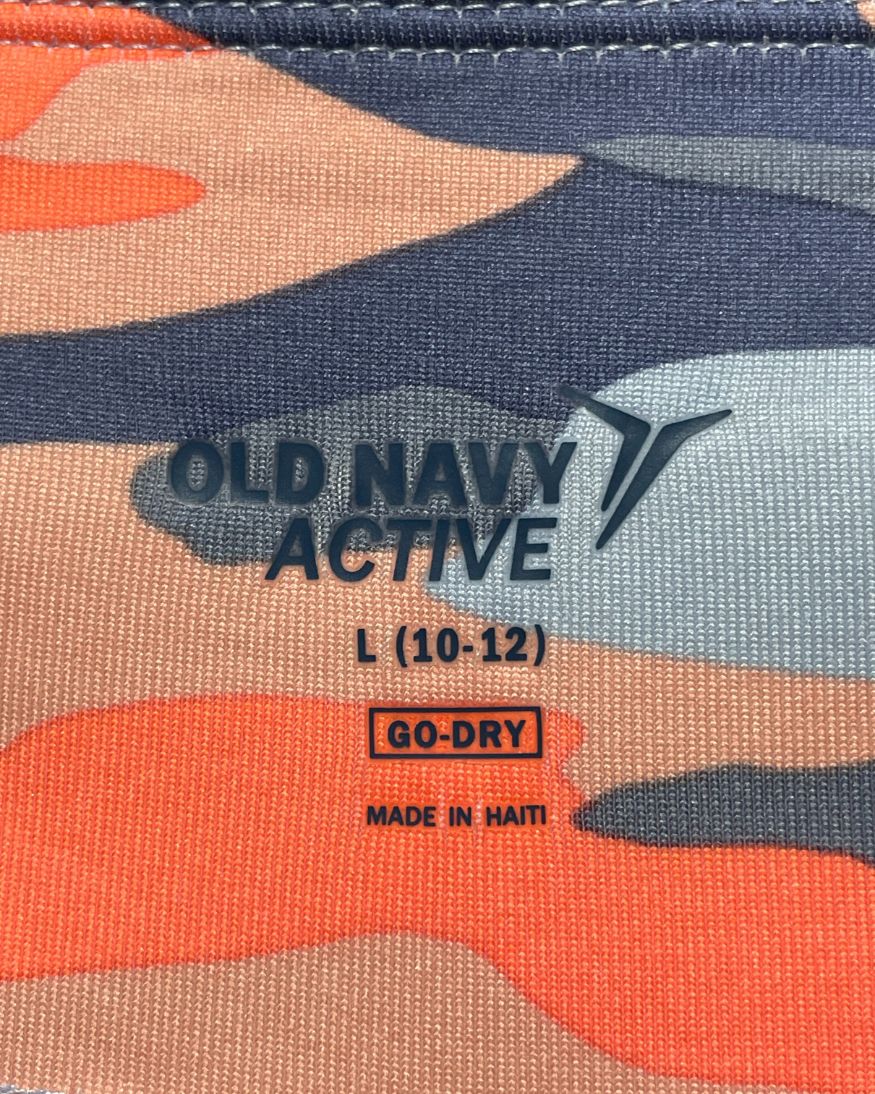 Old Navy Camouflage Sport Gym Tights For Girls 12 Years | ThriftHub.pk