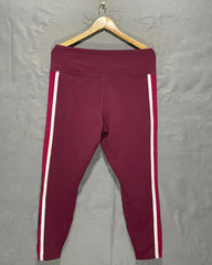 New Balance Maroon Sport Gym Tights For Girls XXL | ThriftHub.pk