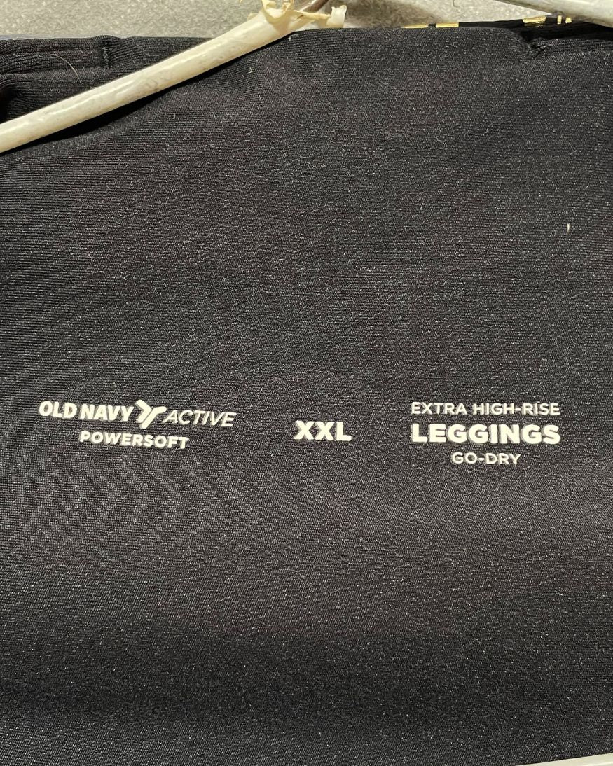 Old Navy Black Sport Gym Tights For Girls 3X Large | ThriftHub.pk