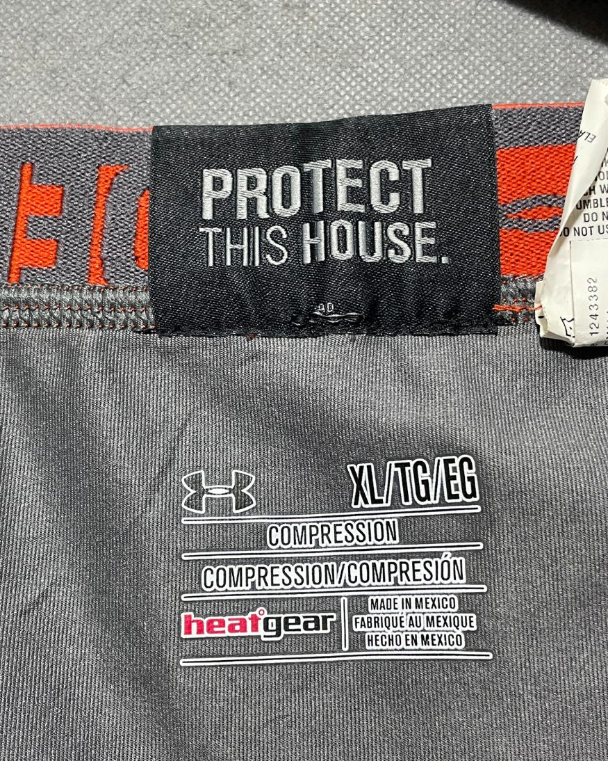 Under Armour Gray Sport Gym Tights For Girls XL | ThriftHub.pk