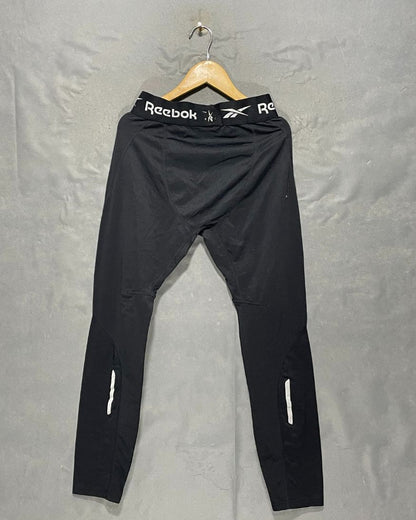 Reebok Black Sport Gym Tights For Girls L | ThriftHub.pk