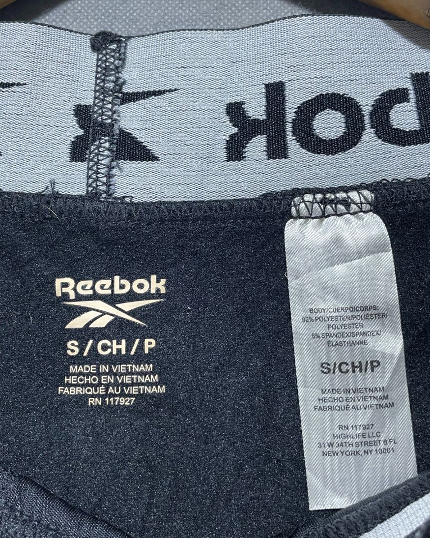 Reebok Black Sport Gym Tights For Girls L | ThriftHub.pk