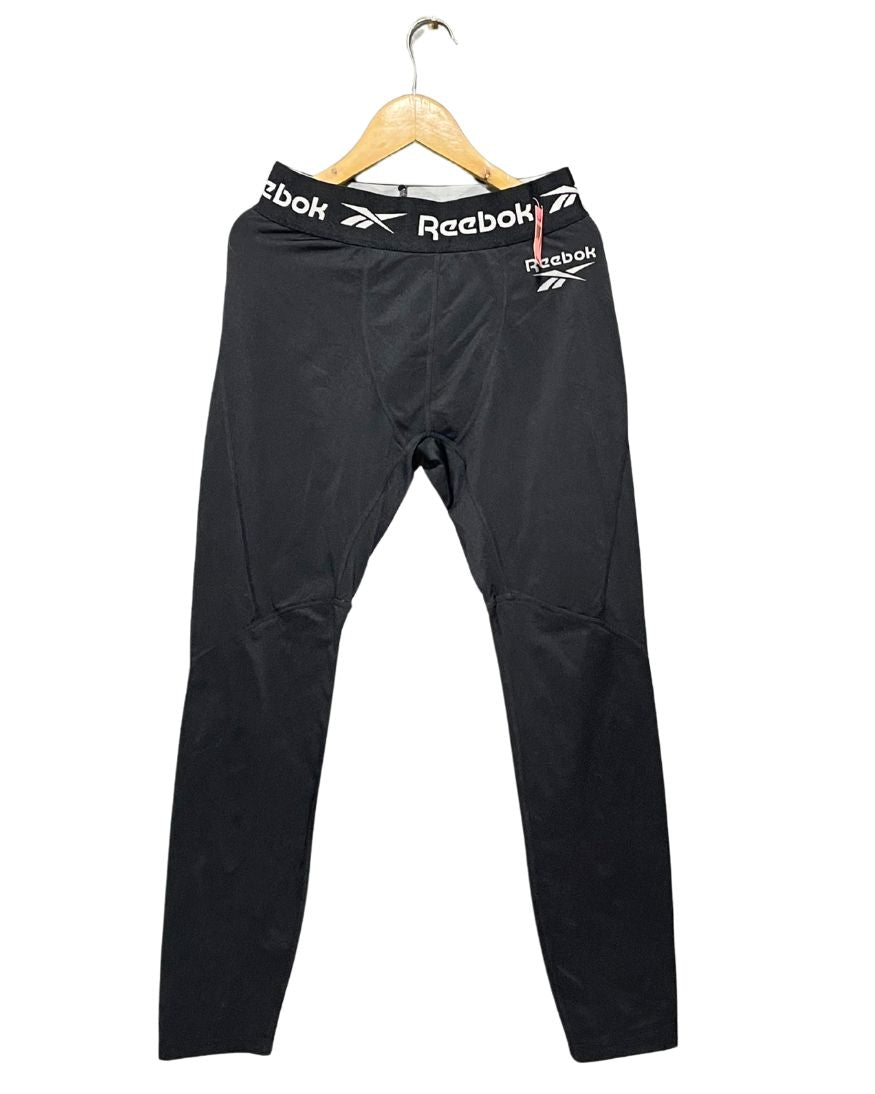 Reebok Black Sport Gym Tights For Girls L | ThriftHub.pk