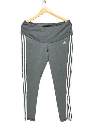 Adidas Gray Sport Gym Tights For Girls XL | ThriftHub.pk