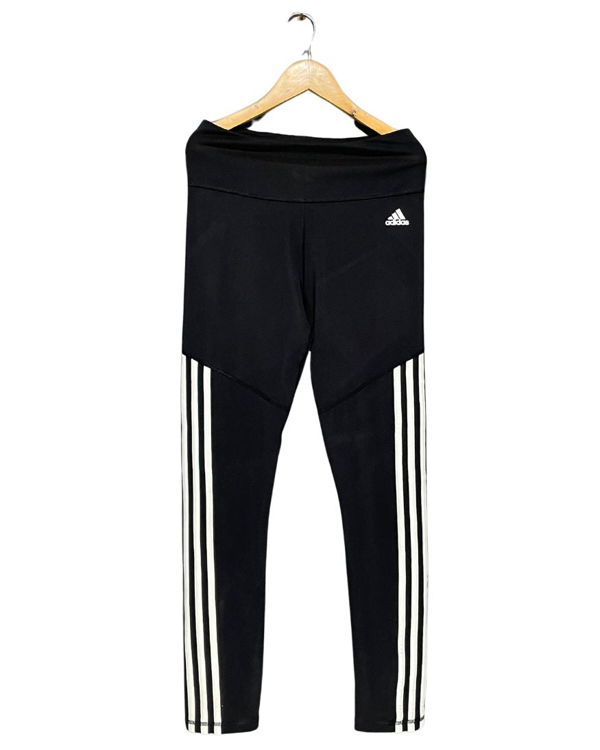 Adidas Black Sport Gym Tights For Girls Medium | ThriftHub.pk