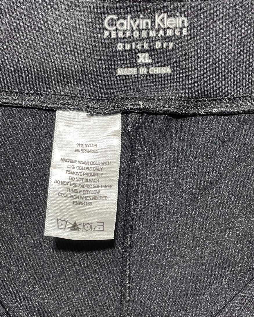 Calvin Klein Black Sport Gym Tights For Girls XL | ThriftHub.pk