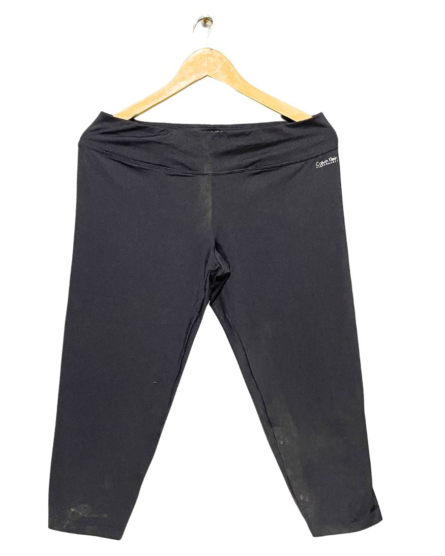 Calvin Klein Black Sport Gym Tights For Girls XL | ThriftHub.pk