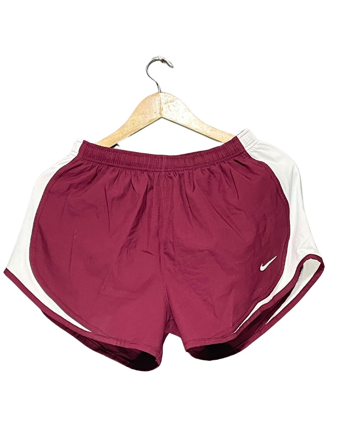 Nike Maroon Sport Short For Women M | ThriftHub.pk