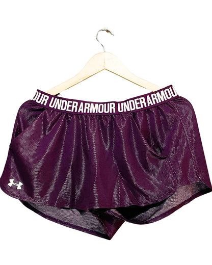 Under Armour Purple Sport Short For Women L | ThriftHub.pk