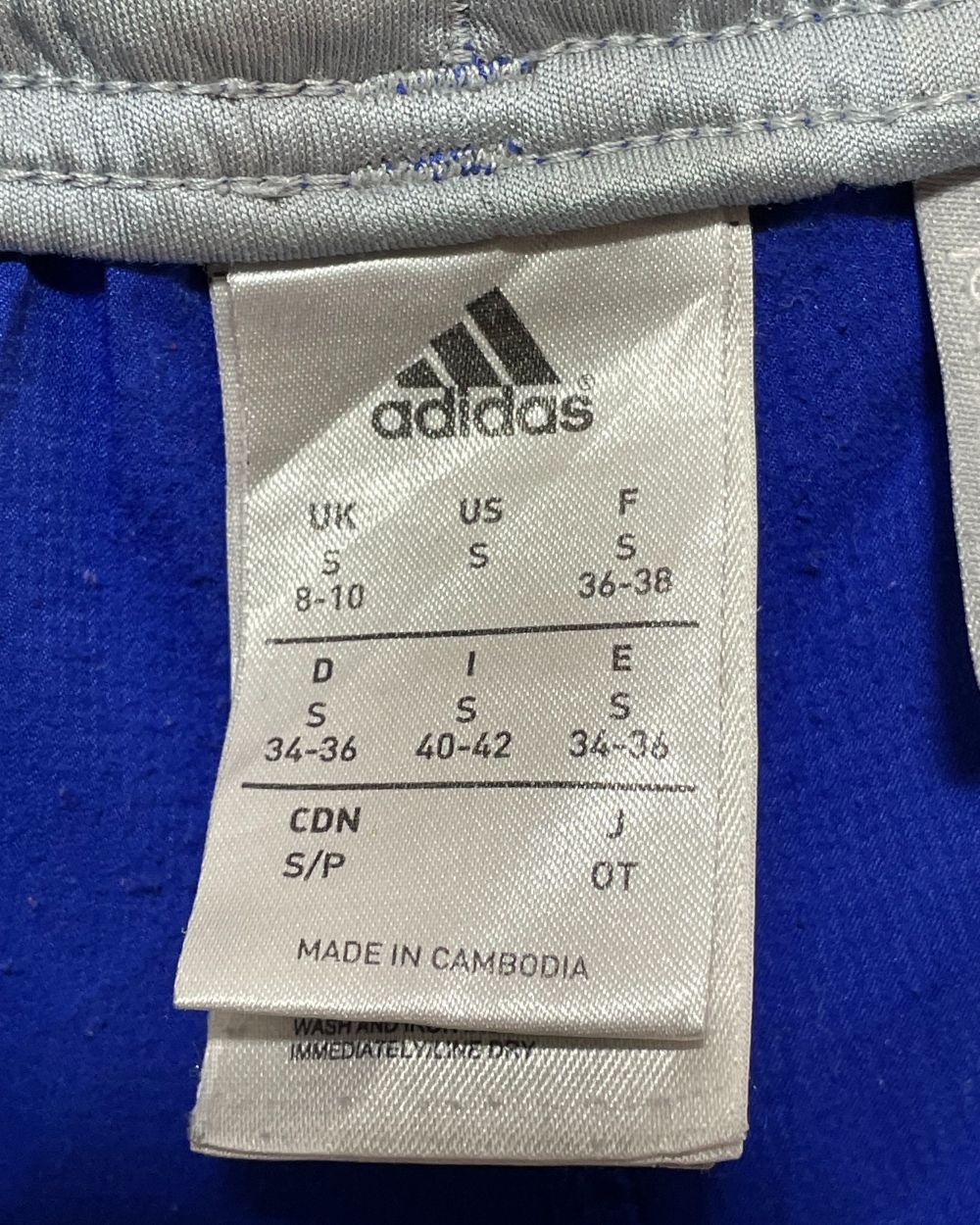 Adidas Blue Sport Short For Women L | ThriftHub.pk