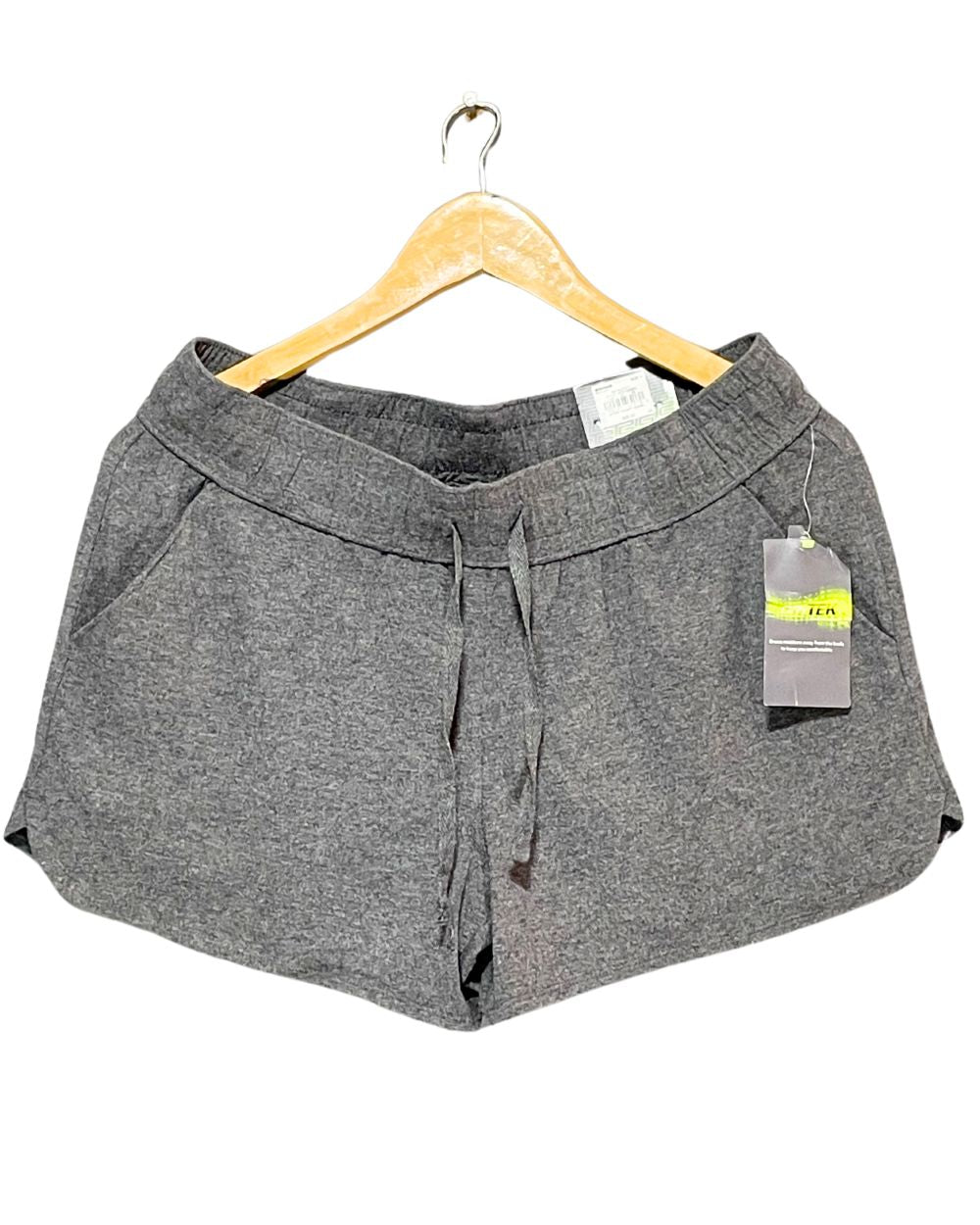 Tek Gear Gray Cotton Short For Women XL | ThriftHub.pk