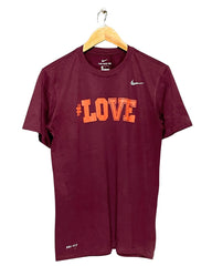 Nike Maroon Sport T Shirt For Women M | ThriftHub.pk
