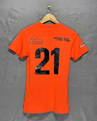 Nike Orange Sport T Shirt For Women XS | ThriftHub.pk