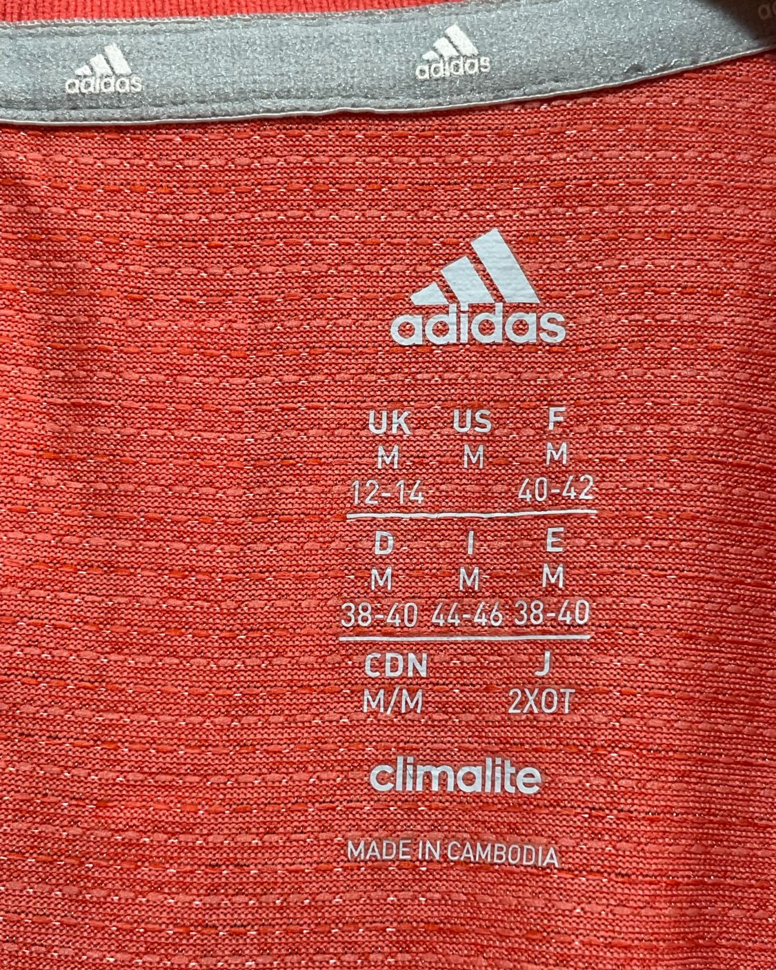 Adidas Orange Sport T Shirt For Girl 14 Years | ThriftHub.pk