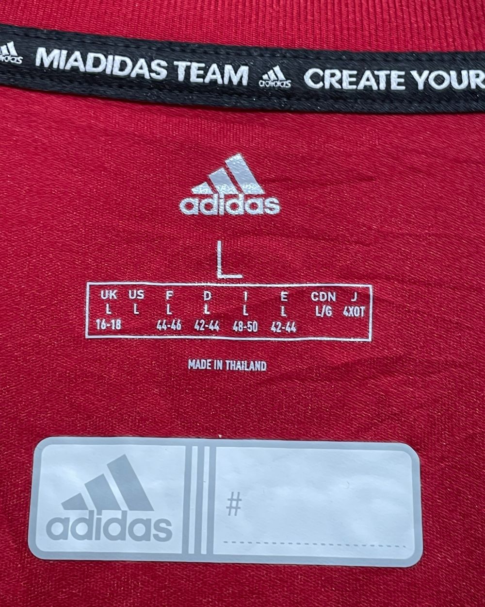 Adidas Red Sport T Shirt For Women L | ThriftHub.pk