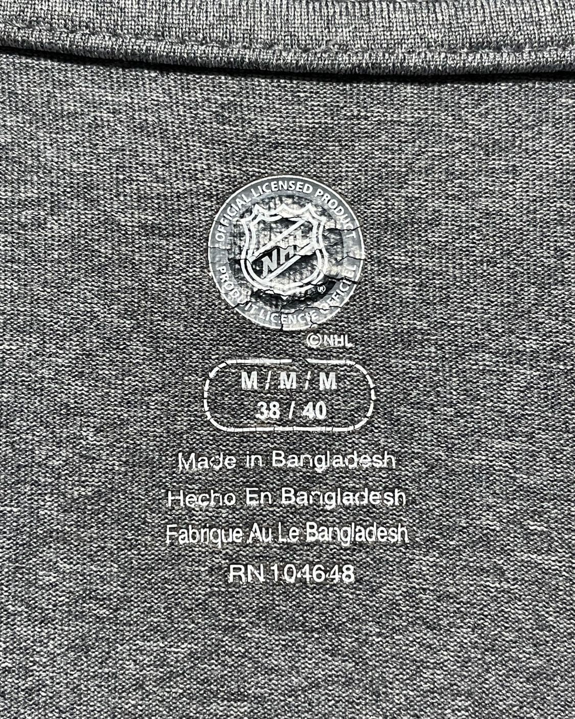 NHL Gray Sport T Shirt For Men M | ThriftHub.pk