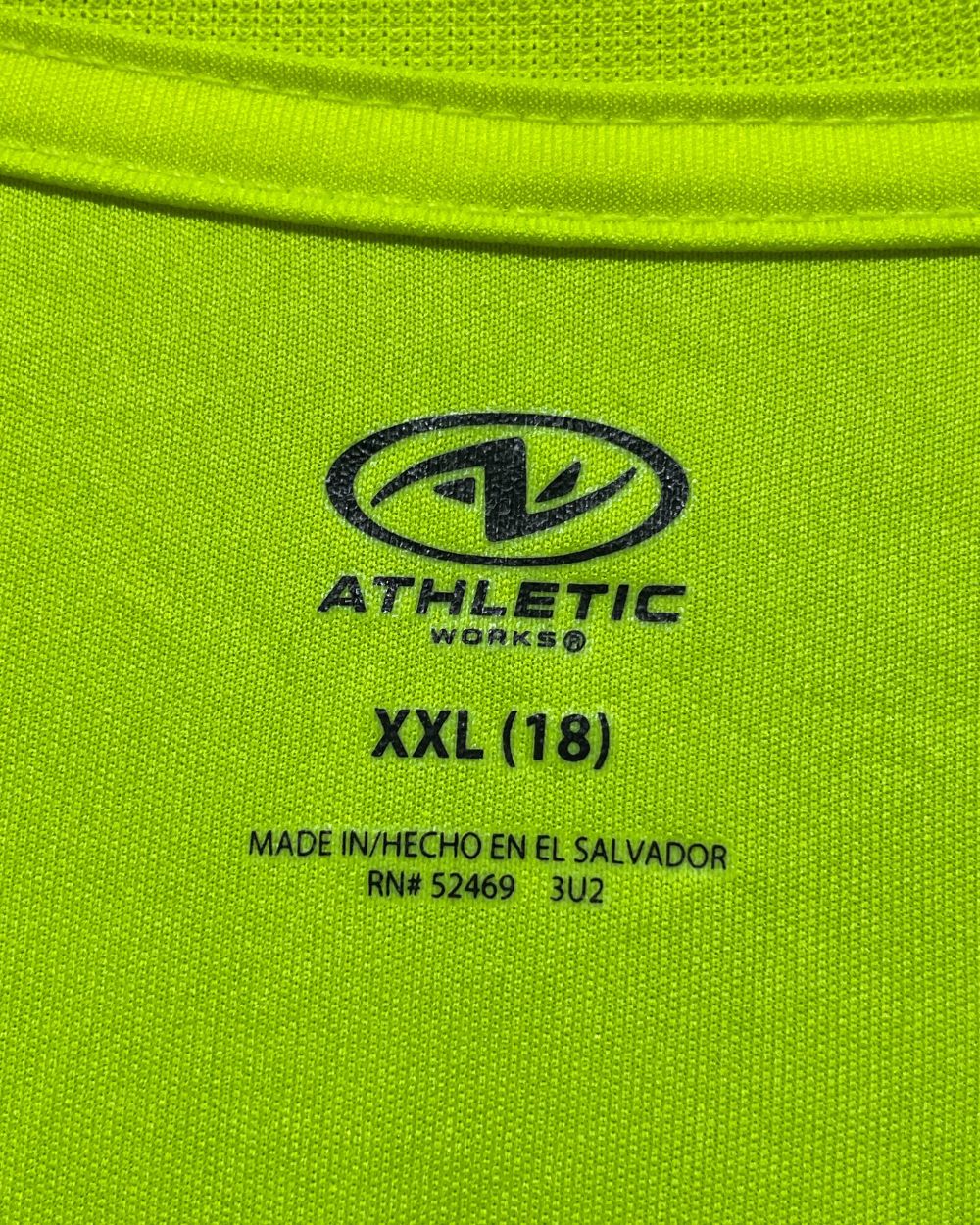 Athletic Works Neon Sport T Shirt For Boy 18 Years | ThriftHub.pk