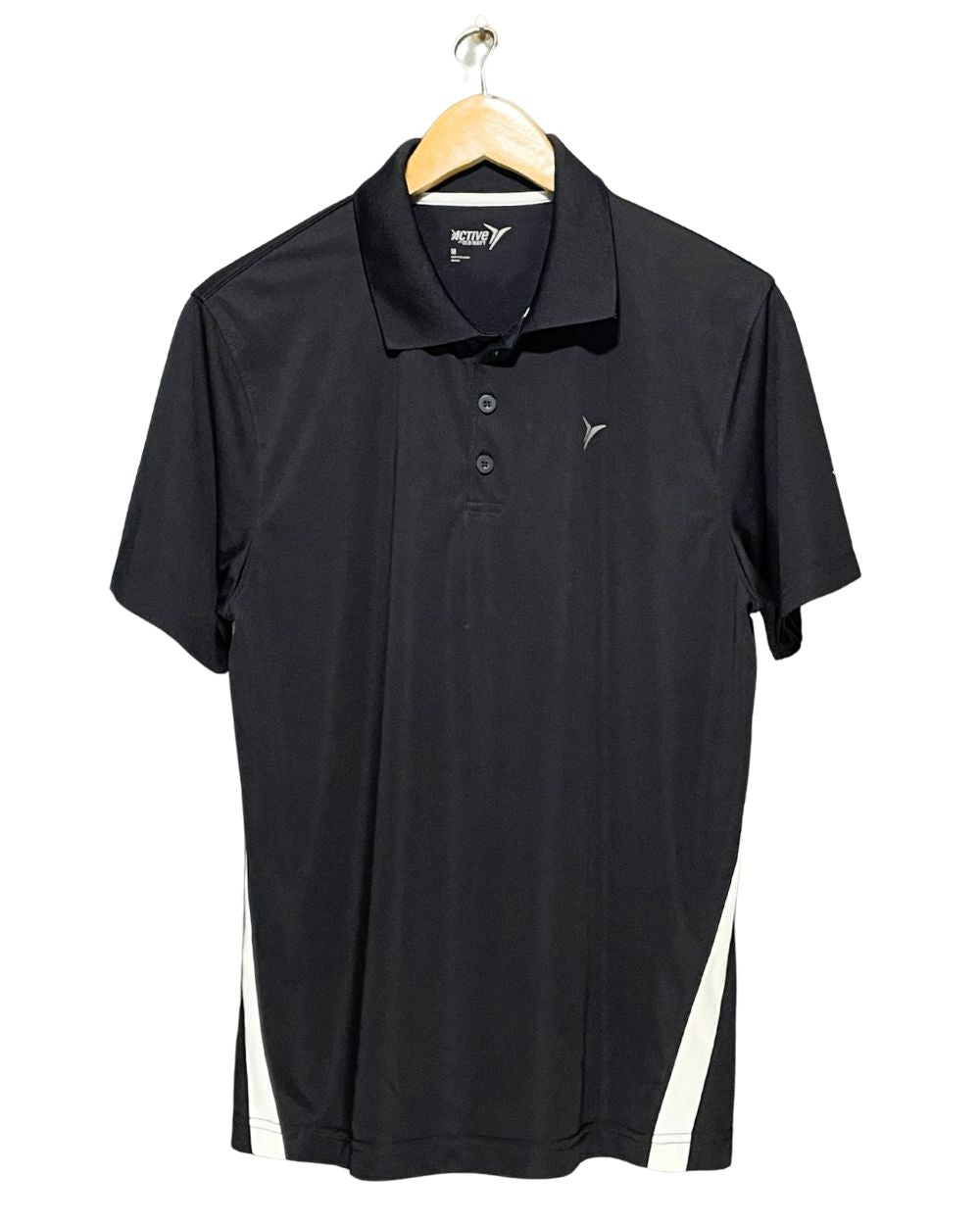 Old Navy Black Sport Polo T Shirt For Men M | ThriftHub.pk