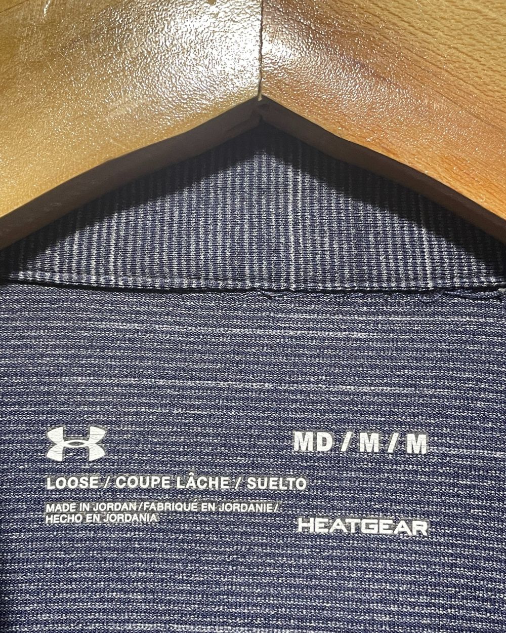 Under Armour Blue Sport Polo T Shirt For Men M | ThriftHub.pk