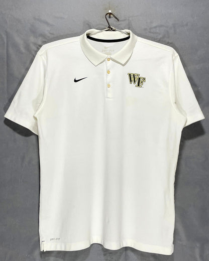 Nike White Sport Polo T Shirt For Men XL | ThriftHub.pk