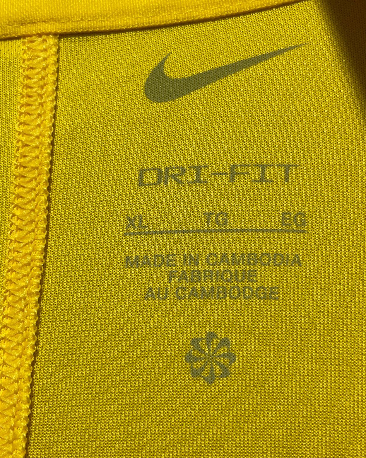 Nike Yellow Sport Polo T Shirt For Men XL | ThriftHub.pk