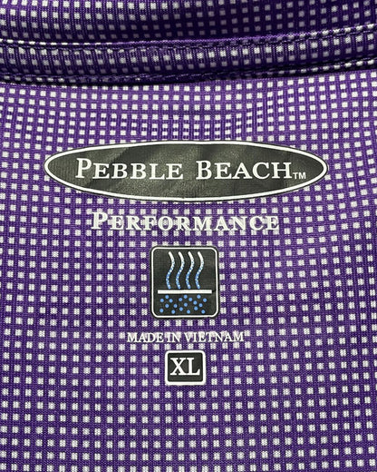 Pebble Beach Purple Sport Polo T Shirt For Men XL | ThriftHub.pk