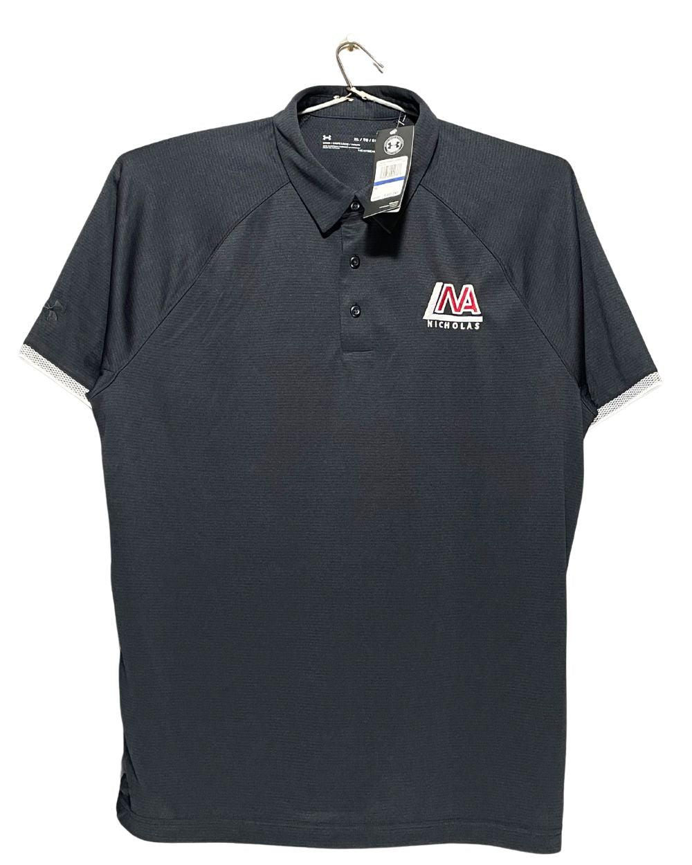 Under Armour Black Sport Polo T Shirt For Men XL | ThriftHub.pk