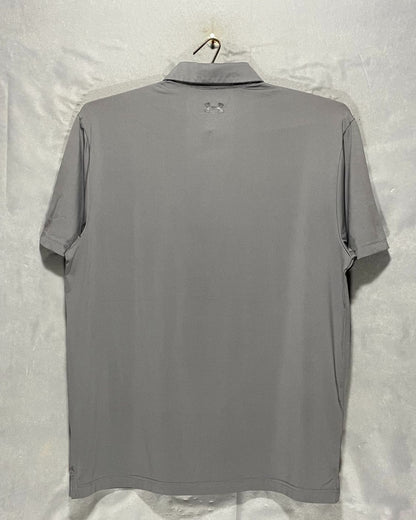Under Armour Gray Sport Polo T Shirt For Men L | ThriftHub.pk