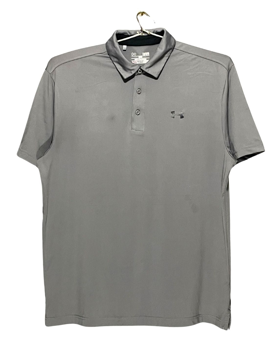Under Armour Gray Sport Polo T Shirt For Men L | ThriftHub.pk
