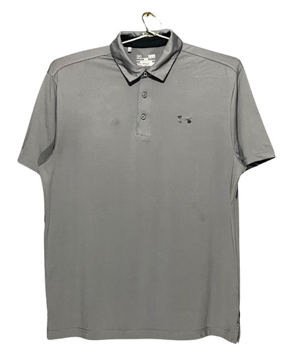 Under Armour Gray Sport Polo T Shirt For Men L | ThriftHub.pk