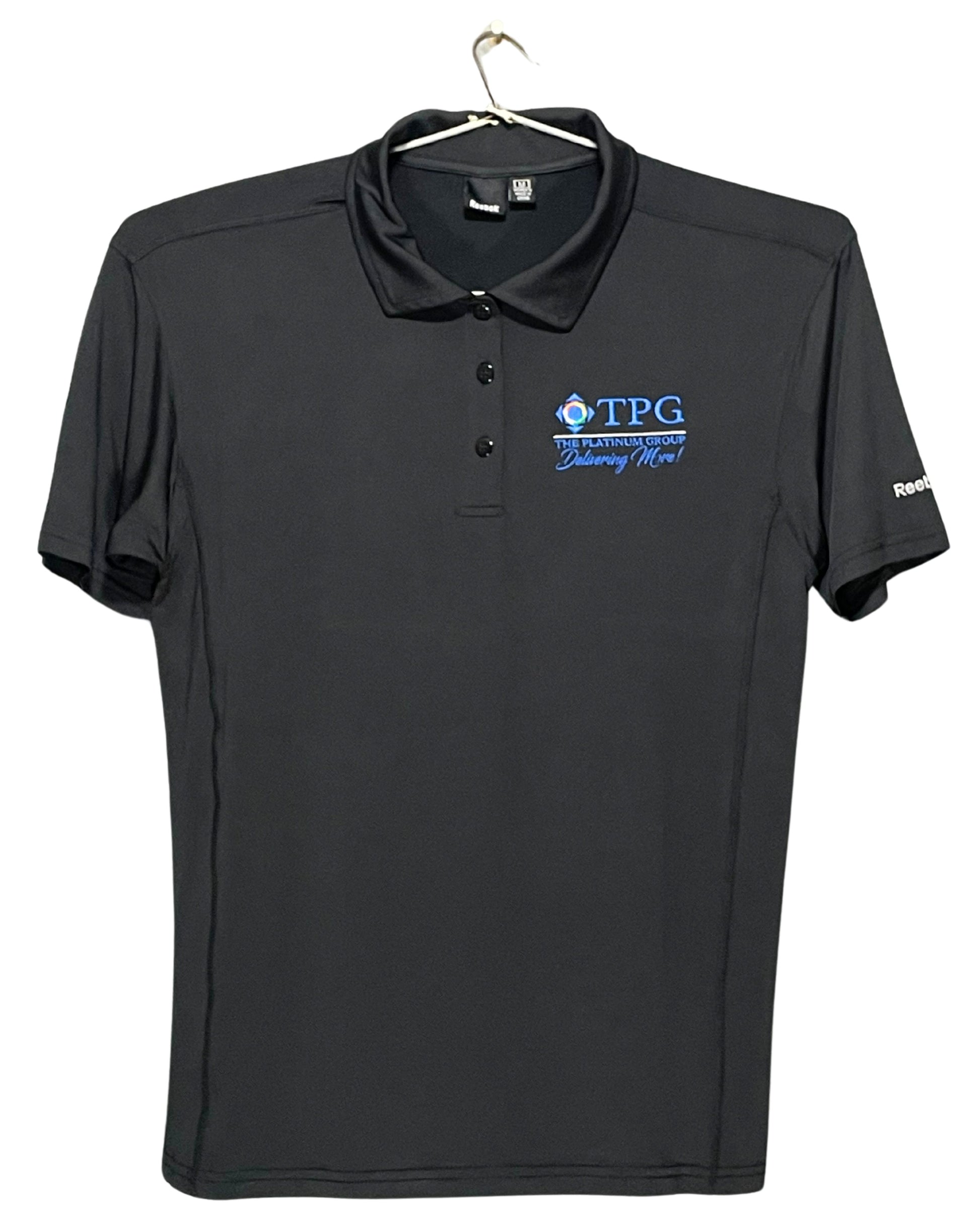 Reebok Black Sport Polo T Shirt For Women M | ThriftHub.pk