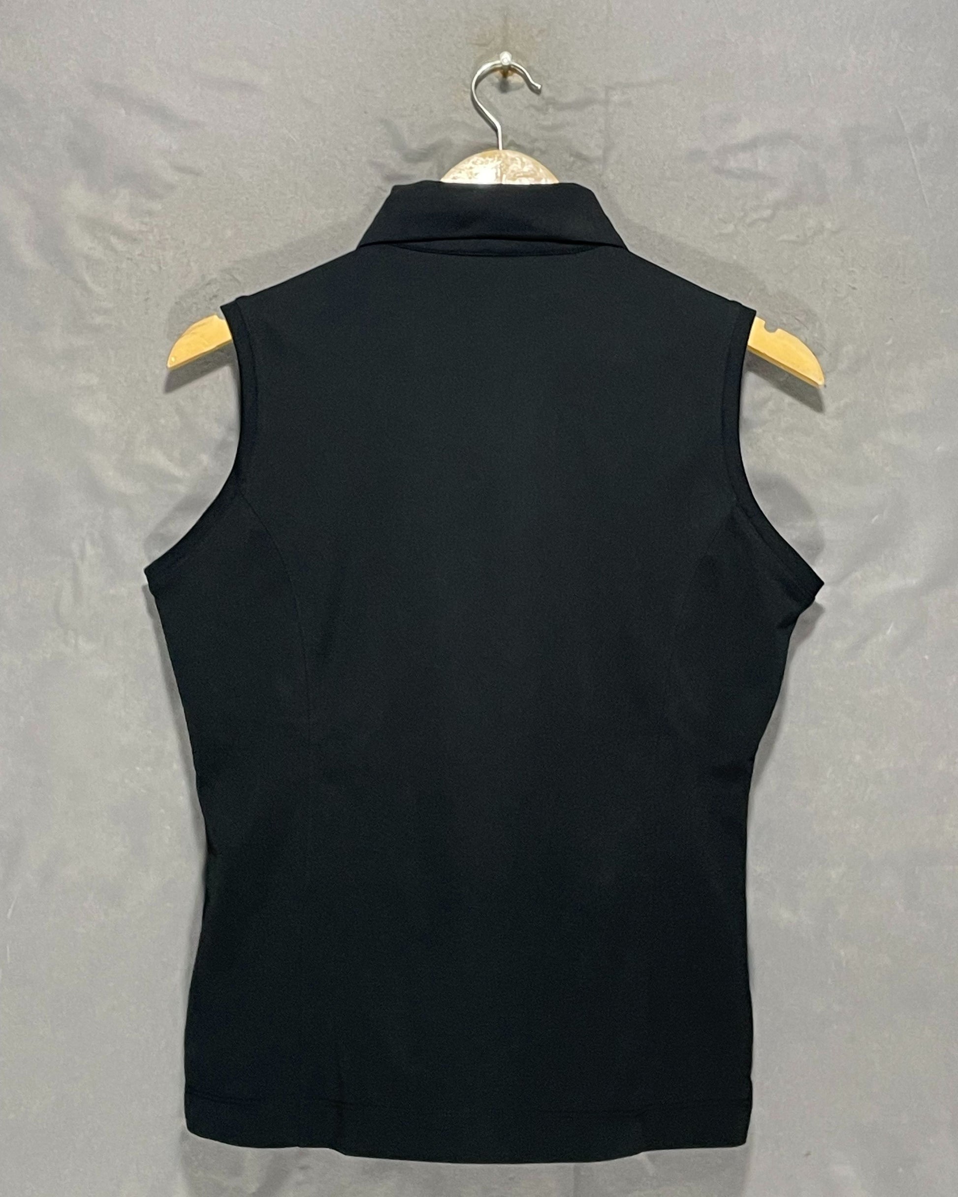 Nike Black Sport Polo Sandow T Shirt For Women M | ThriftHub.pk