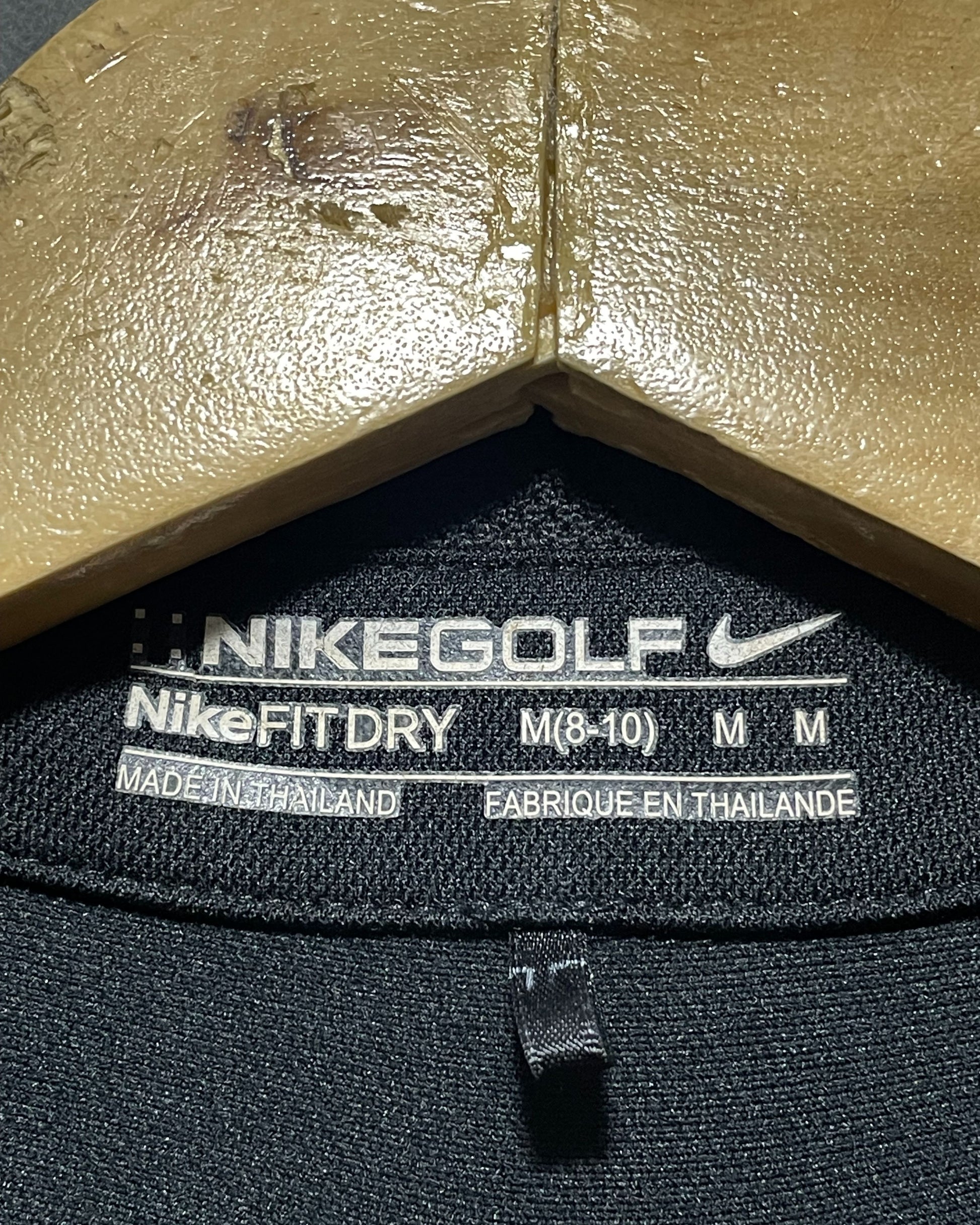 Nike Black Sport Polo Sandow T Shirt For Women M | ThriftHub.pk