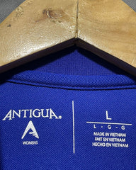Antigua Blue Sport Polo T Shirt For Women L | ThriftHub.pk