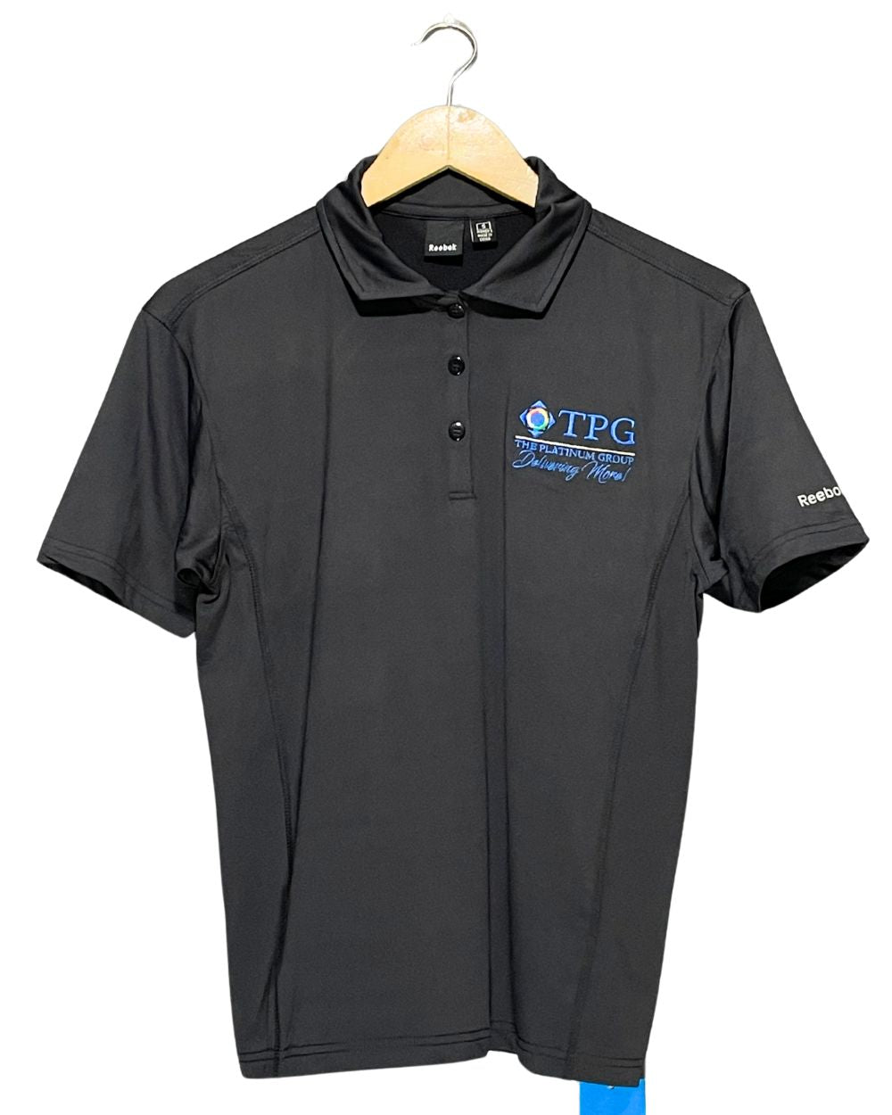 Reebok Black Sport Polo T Shirt For Women S | ThriftHub.pk