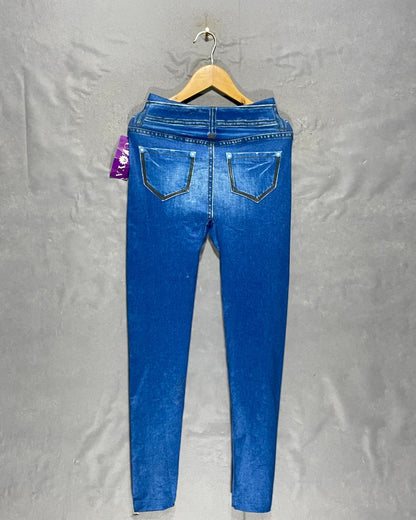 Cloya Blue Sport Gym Tights For Women S | ThriftHub.pk