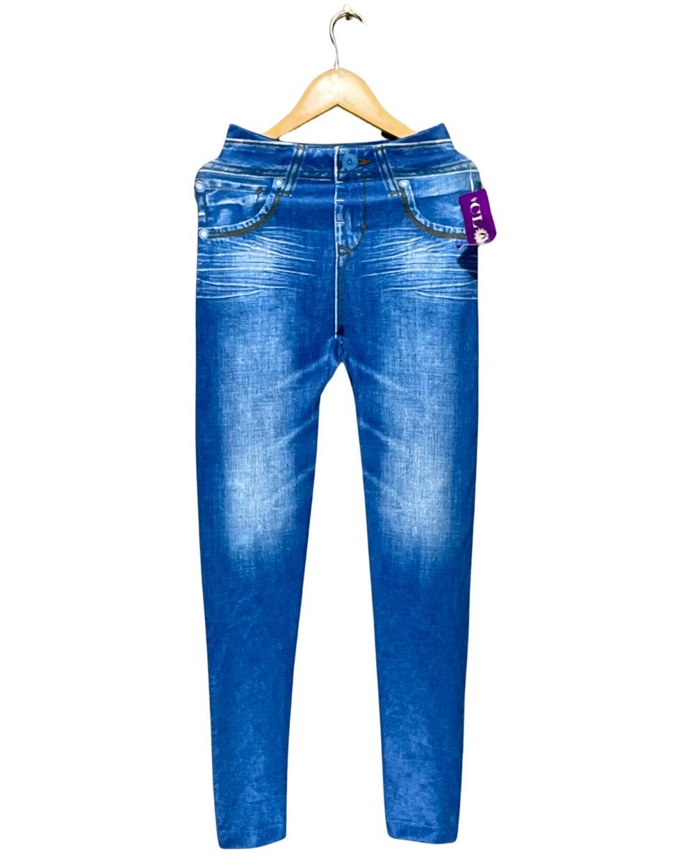 Cloya Blue Sport Gym Tights For Women S | ThriftHub.pk