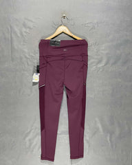 Kay Unger Purple Sport Gym Tights For Women M | ThriftHub.pk