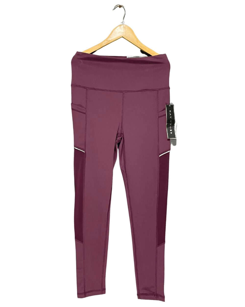Kay Unger Purple Sport Gym Tights For Women M | ThriftHub.pk