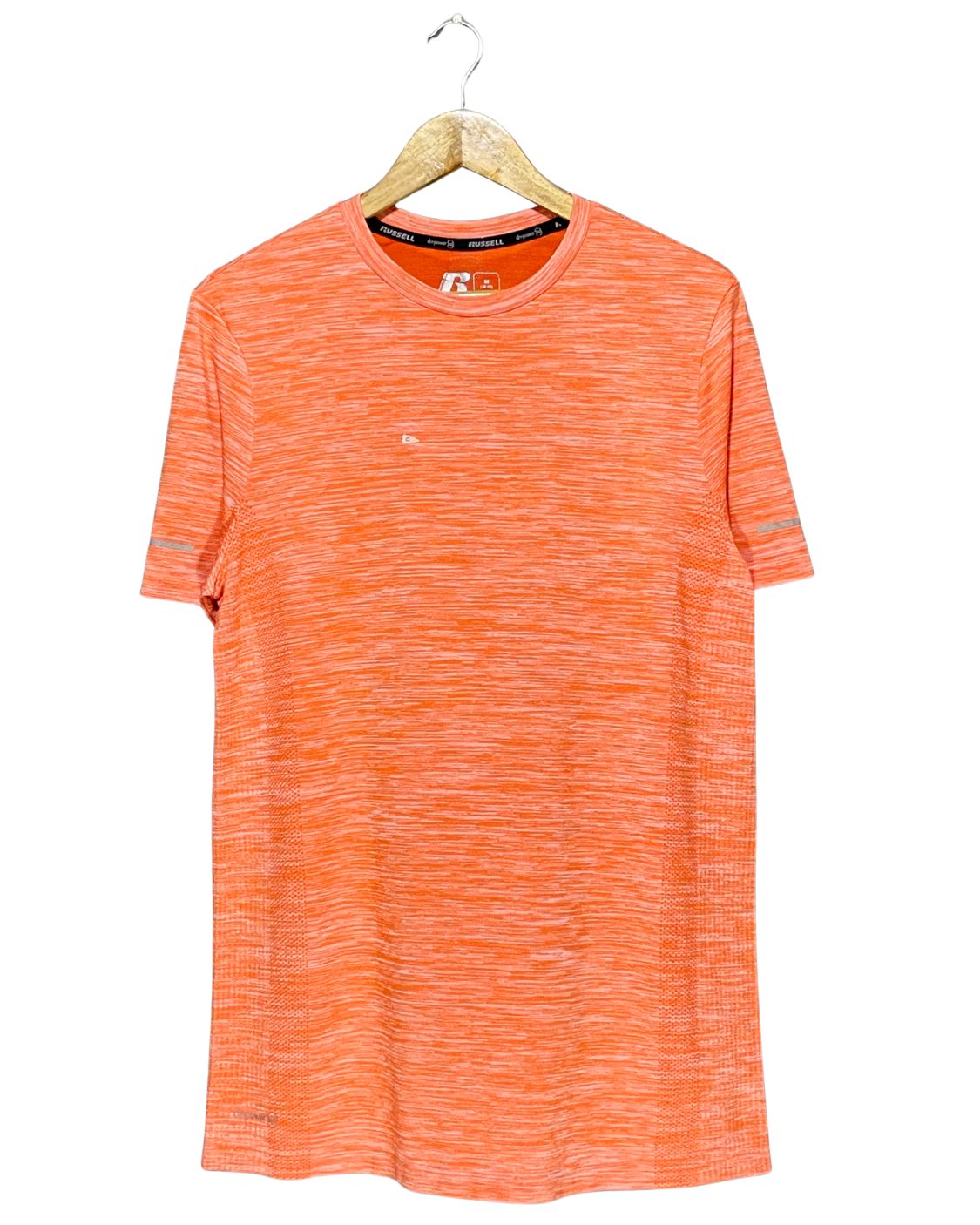 Russell Orange Sport T Shirt  For Men M